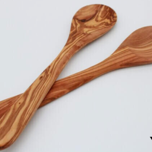 olive wood spoon flat