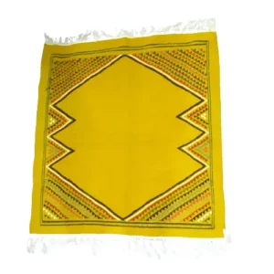yellow berber rug